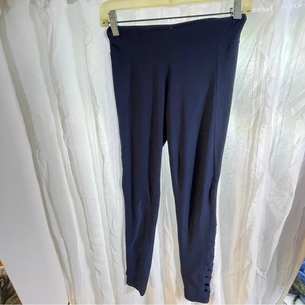 2 for 25 90 degrees leggings navet blue with slits up leg size youth large